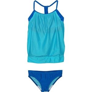 Girls Speedo Aqua and Royal Blue Kids Bikini swimsuit  size 7